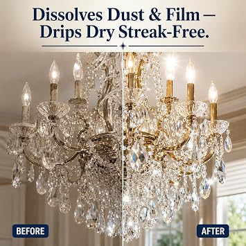 Berkland Chandelier Cleaner Spray, 32 oz - Drip-Dry, No-Wipe Formula