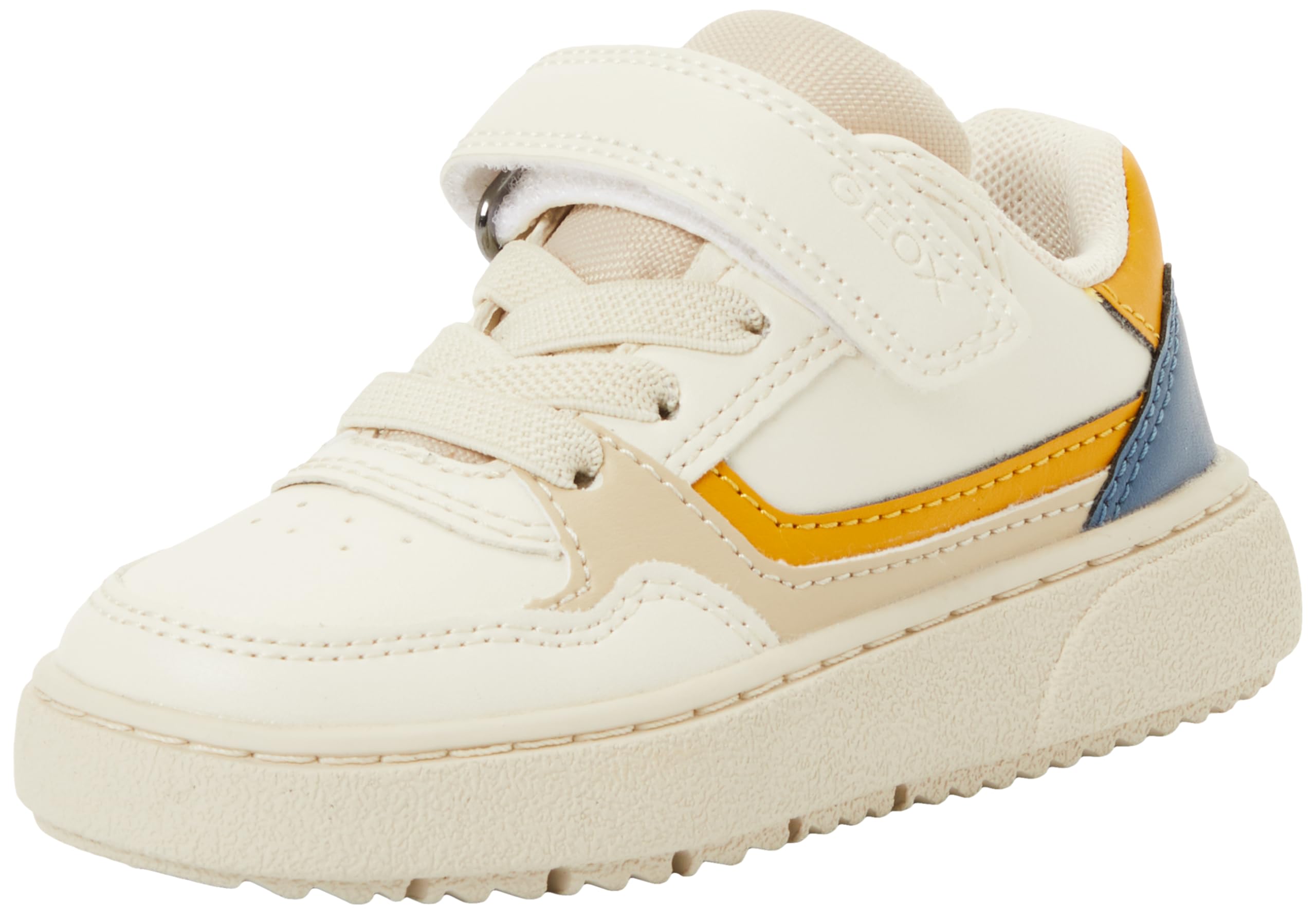 Geox Junior J Theleven Boy Sneakers Lt Ivory/Dk Yellow 39_EU