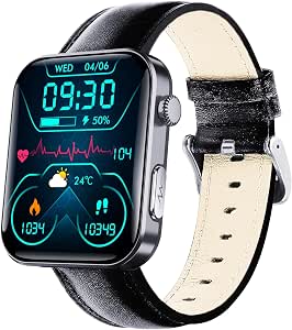 2.1-Inch HD Touch Screen Smart Watch with Bluetooth Calling and Fitness Tracking