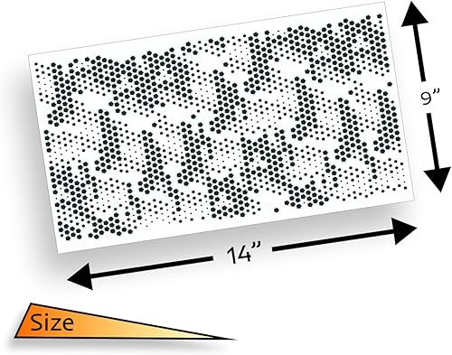Miniatura 2 de Mylar - Plantillas de camuflaje camuflaje pistola pintura RC máscara modelo hexagonal - HEXTAC Camo