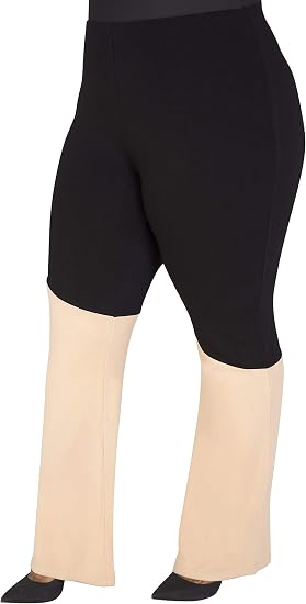 Poetic Justice Plus tamaño Curvy pierna ancha elástico pantalones Palazzo  champaña negro, 1x, Blanco : Ropa, Zapatos y Joyería - Amazon.com