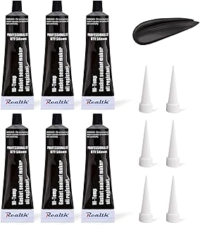 Silicone Gasket Maker Black Oil 1 Pack, High Temperature RTV Silicone Gasket Sealant 3.53 Oz, High Strength Flange Sealing for Automotive Motorbike Machine Equipment Repairing