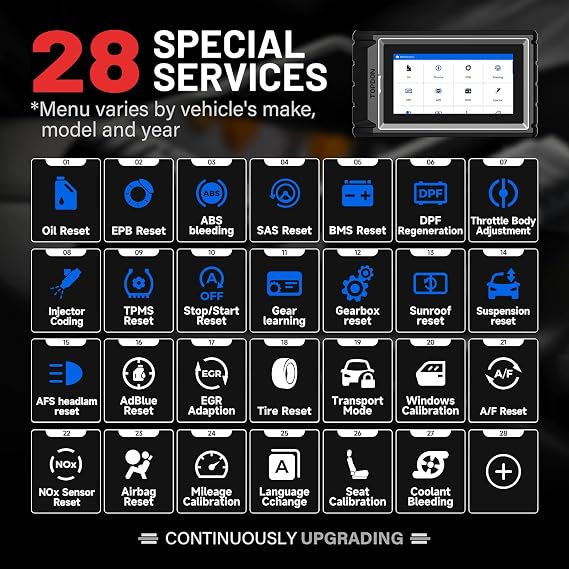 TOPDON AD800BT 2.0 Car Diagnostic Tool Bidirectional, All Systems Diagnosis