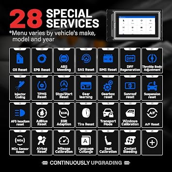 TOPDON AD800BT 2.0 Car Diagnostic Tool Bidirectional, All Systems Diagnosis