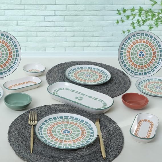 Keramika Etnik Kahvaltı Takımı 13 Parça 6 Kişilik 22554