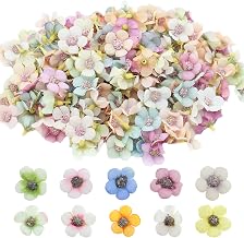 132 Pieces Artificial Flowers, Lily Buds, Fascinating Flowers for Decorations, Artificial Flowers, Colorful Artificial Flowers, for Hair Rings, Decorations