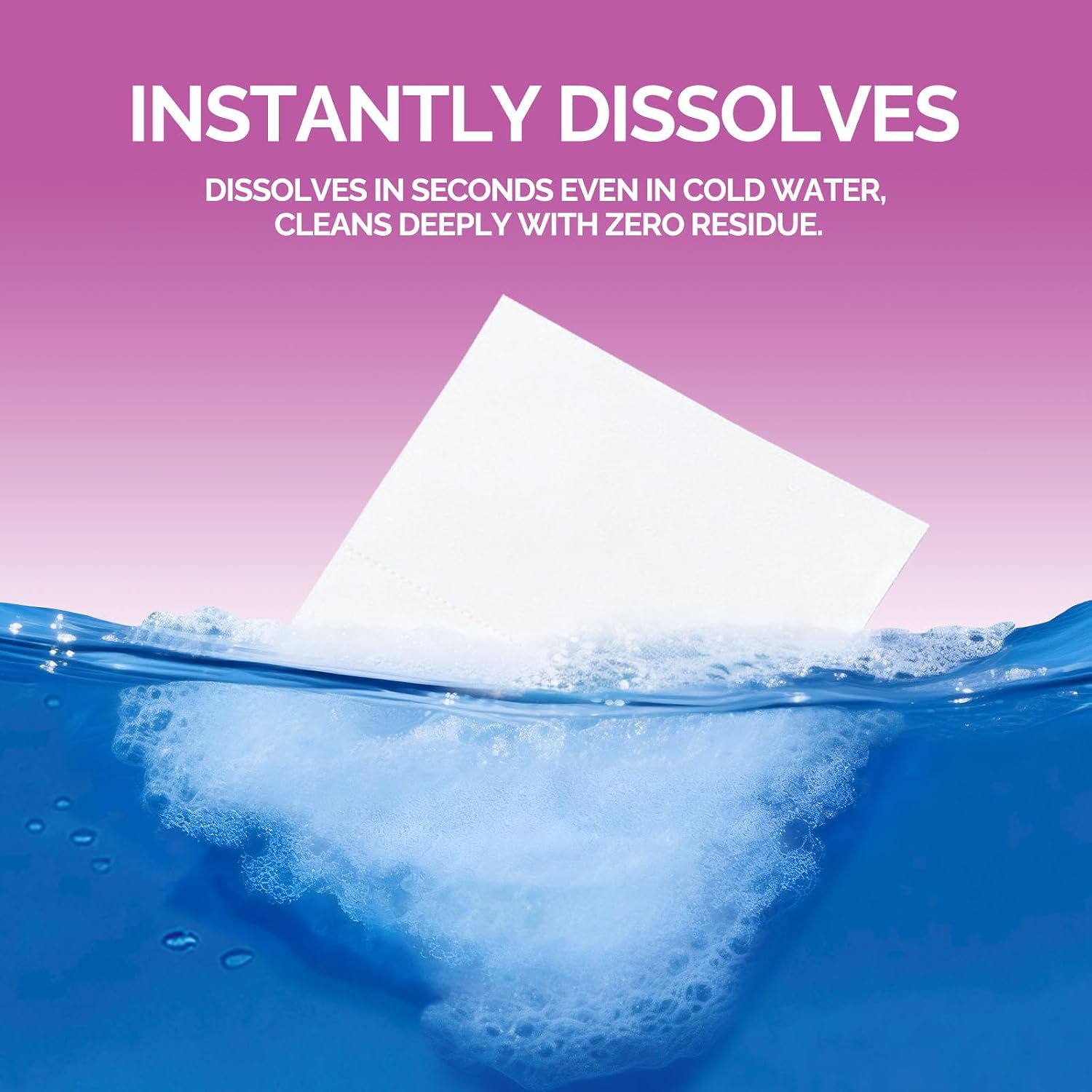 blue fresh Laundry Detergent Sheets Lavender Scent (280Loads) | Dual-Effect Laundry Soap Sheets, No Residue & Hypoallergenic, Plastic-Free, Eco-Friendly for Family, Dorms