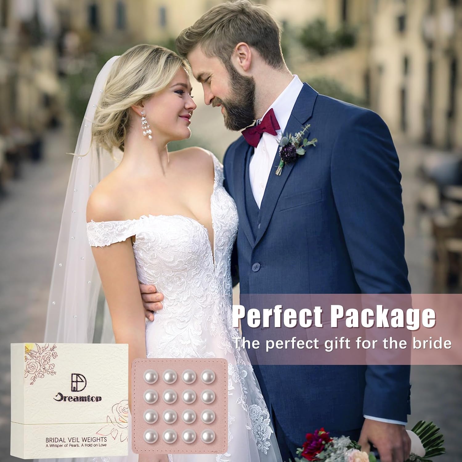 Dreamtop Pearl Veil Weights -16 Pairs Magnetic Bridal Veil Weights Invisible, Double-Sided Wedding Veil Weight, Non-Damaging Bridal Accessories for Outdoor Weddings Photograth - Image 7