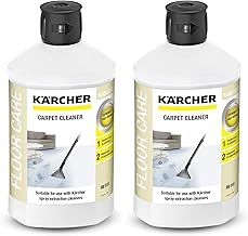 Kärcher Carpet Cleaner RM 519, Suitable for Cleaning Carpets, Upholstery, Car Seats, etc., 1L Concentrate Makes 40L of Cleaner Diluted (Pack of 2)
