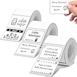 Thermal Label Tape 40×30mm Compatible for NIIMBOT B1 B21 B31 B3S K3, Thermal Sticker Paper 1.47'' x 1.18'' Waterproof Labeling Tape Replacement 230 Labels/Roll, 3 Packs White