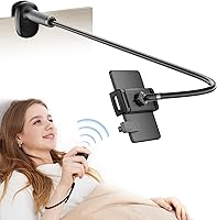 Vista 1 de Soporte de cuello de cisne para Kindle con volteador de páginas remoto para leer en la cama, soporte para tablet para escritorio, brazo largo