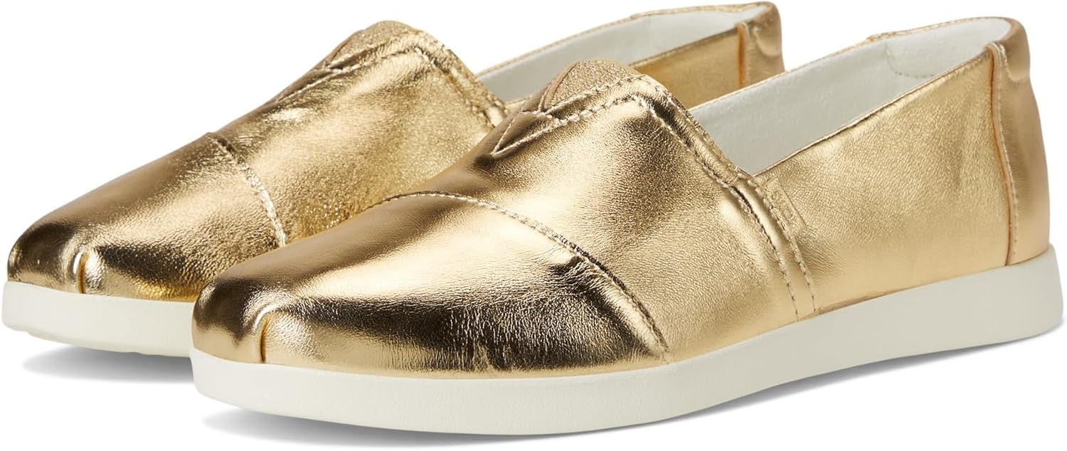 Toms Womens Alpargata Plus Gold Metallic 8 Medium