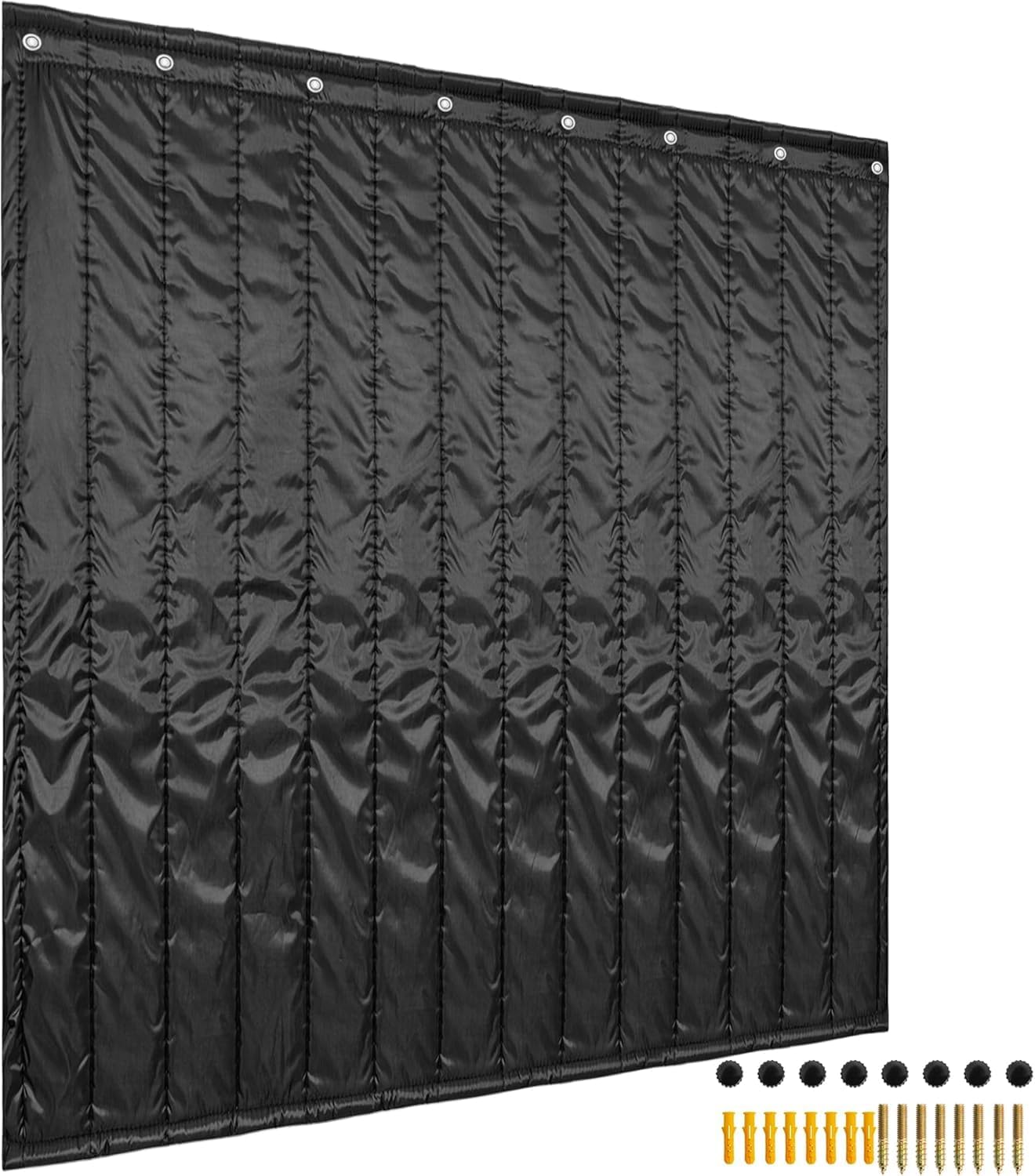Extra Large Sound Dampening Blankets, 96" x 54.5" Sound Absorbing Blanket Sound Absorbing Curtains - 0.4" Thickness, Noise Reducing Blackout, Recording Studio Acoustical Treatments, Black