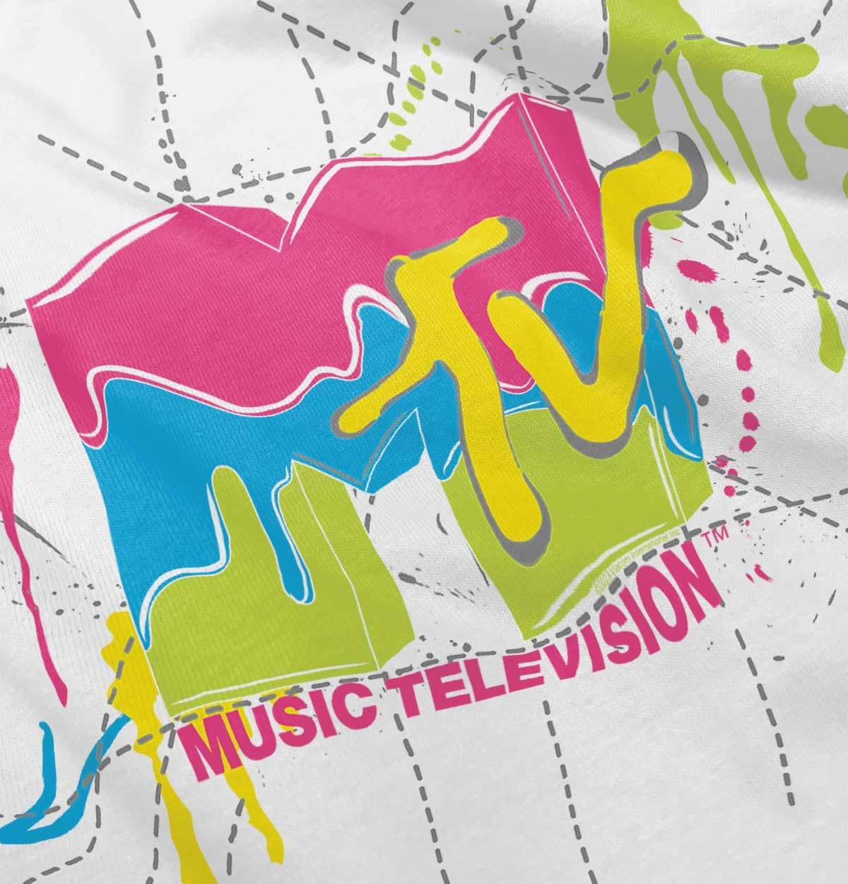 Retro MTV Colorful Slime Drip Logo Toddler Boy Girl T Shirt