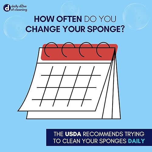 Miniatura 3 de Fregador diario de platos, hojas desechables multiusos, 100% polipropileno, seguro para bebés, sin olor, sin BPA, reciclable. Perfecto para el