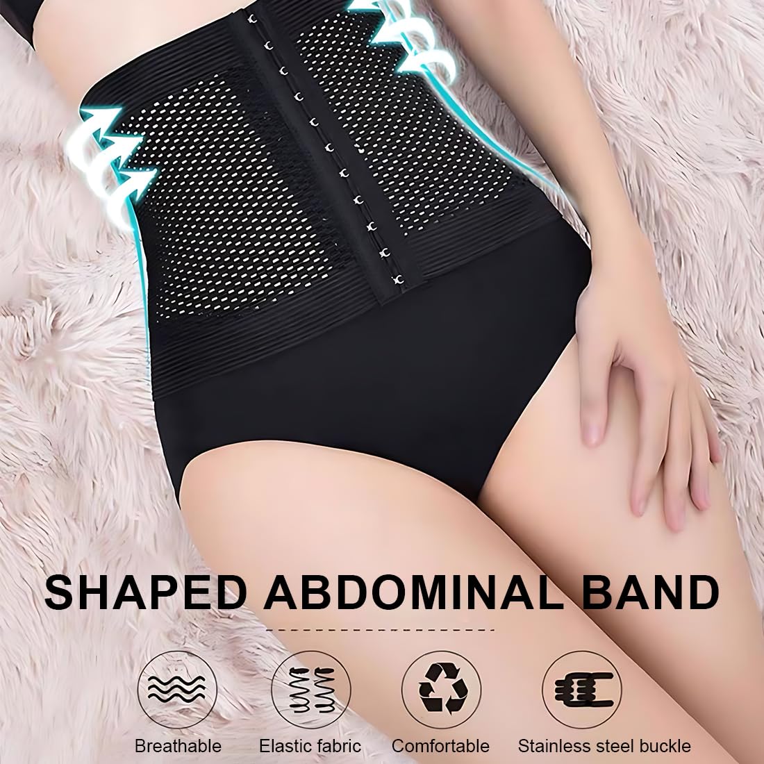 Culotte Gainante Femme Invisible - Taille Haute Sculptante, Respirante - Shapewear Minceur Confortable - Pour Une Silhouette Harmonieuse Sous Les Vêtements