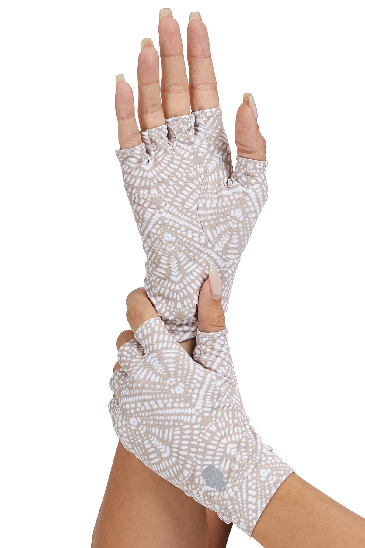 Men's Women's SPF Fingerless Gloves Mittens Sun Protection Unisex Driving Gloves UPF 50+ With Silicone Gel