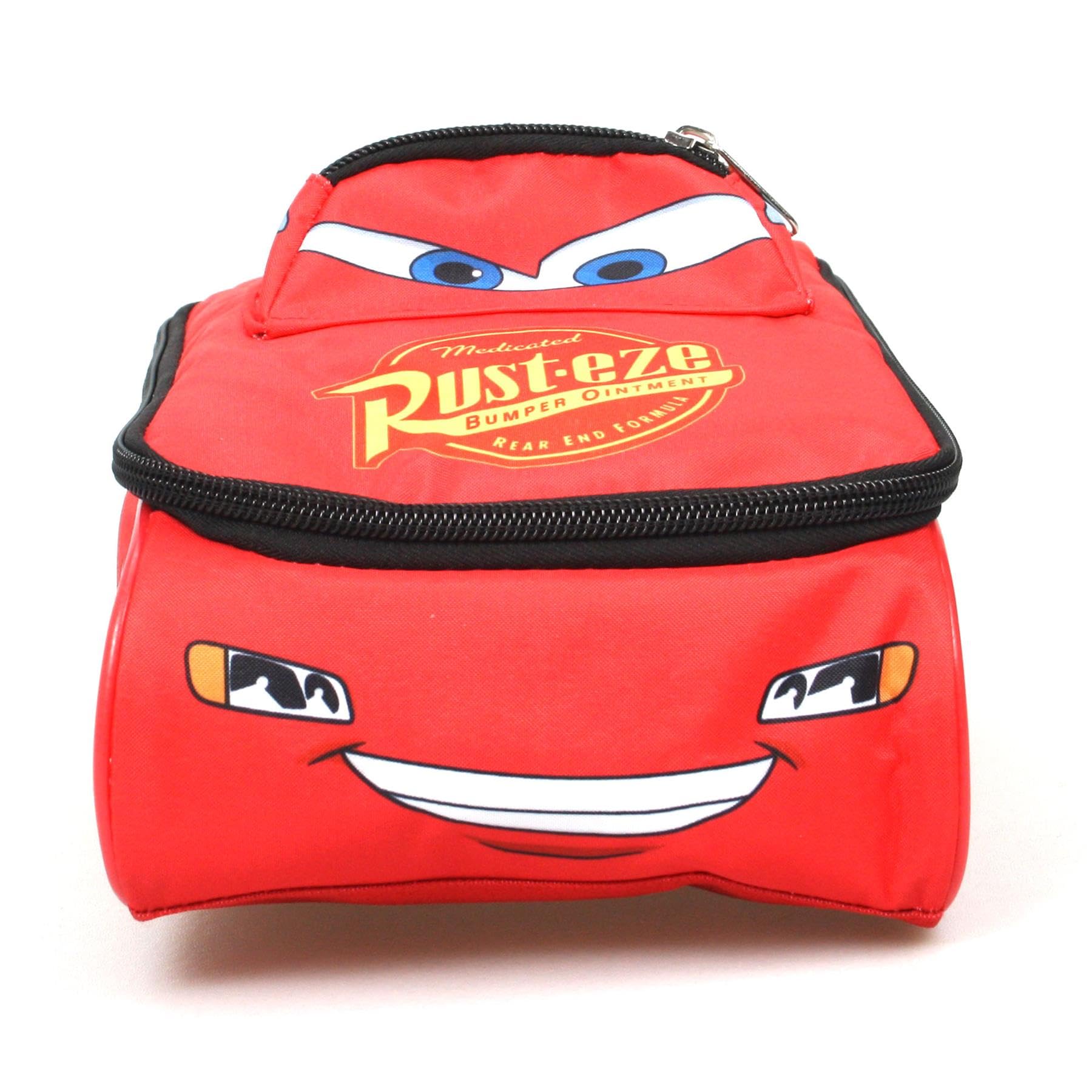 Sac à déjeuner isotherme 3D Cars Flash McQueen rouge avec poignée de transport enfant