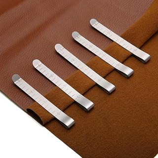 5-Pack Sewing Hemming Clips Measuring Gauge Stainless Steel Fabric Fixer