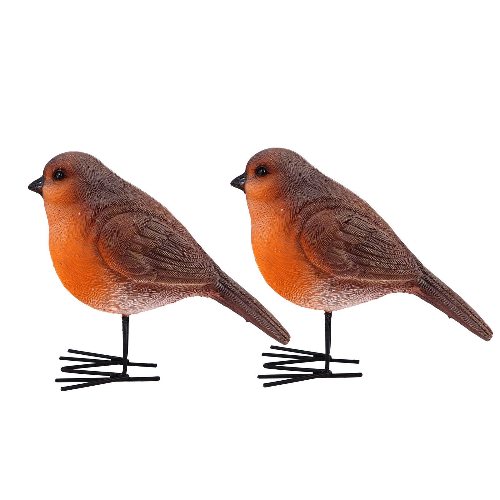 Pájaros de resina de tamaño compacto para decorar muebles pequeños sin recargar el espacio