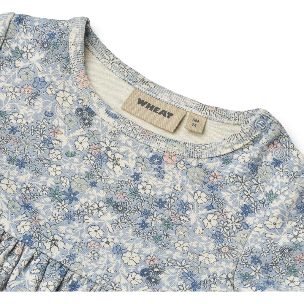 Wheat Sukienka do zabawy Dziewczynki Wheat Mädchen Jersey Kleid Sommerkleid S/S Nova Gots Zertifiziert