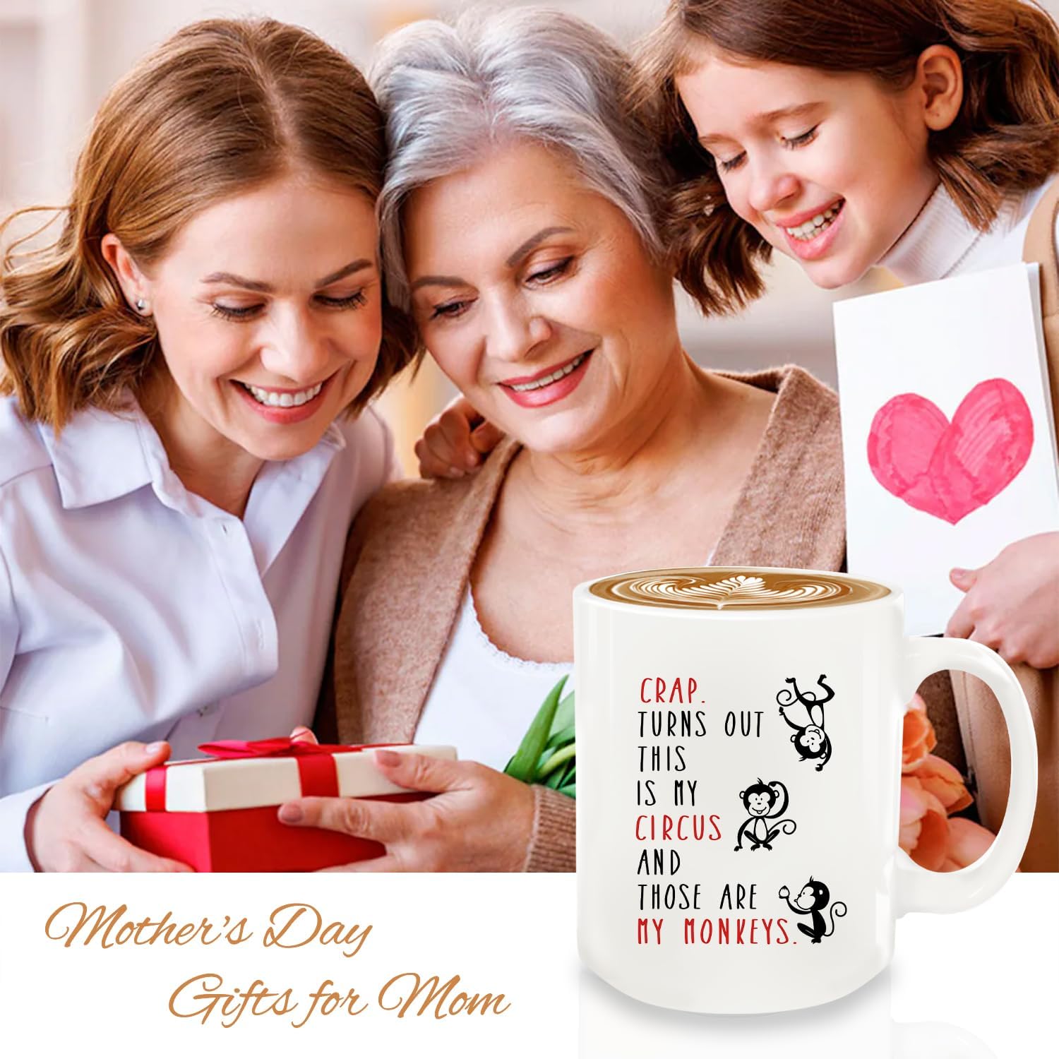 Crap Turns Out This Is My Circus Coffee Mug 12oz, Birthday Gifts for Women, Gag Gift Funny Adult for Mom Gifts Mother's Day Christmas - Image 6