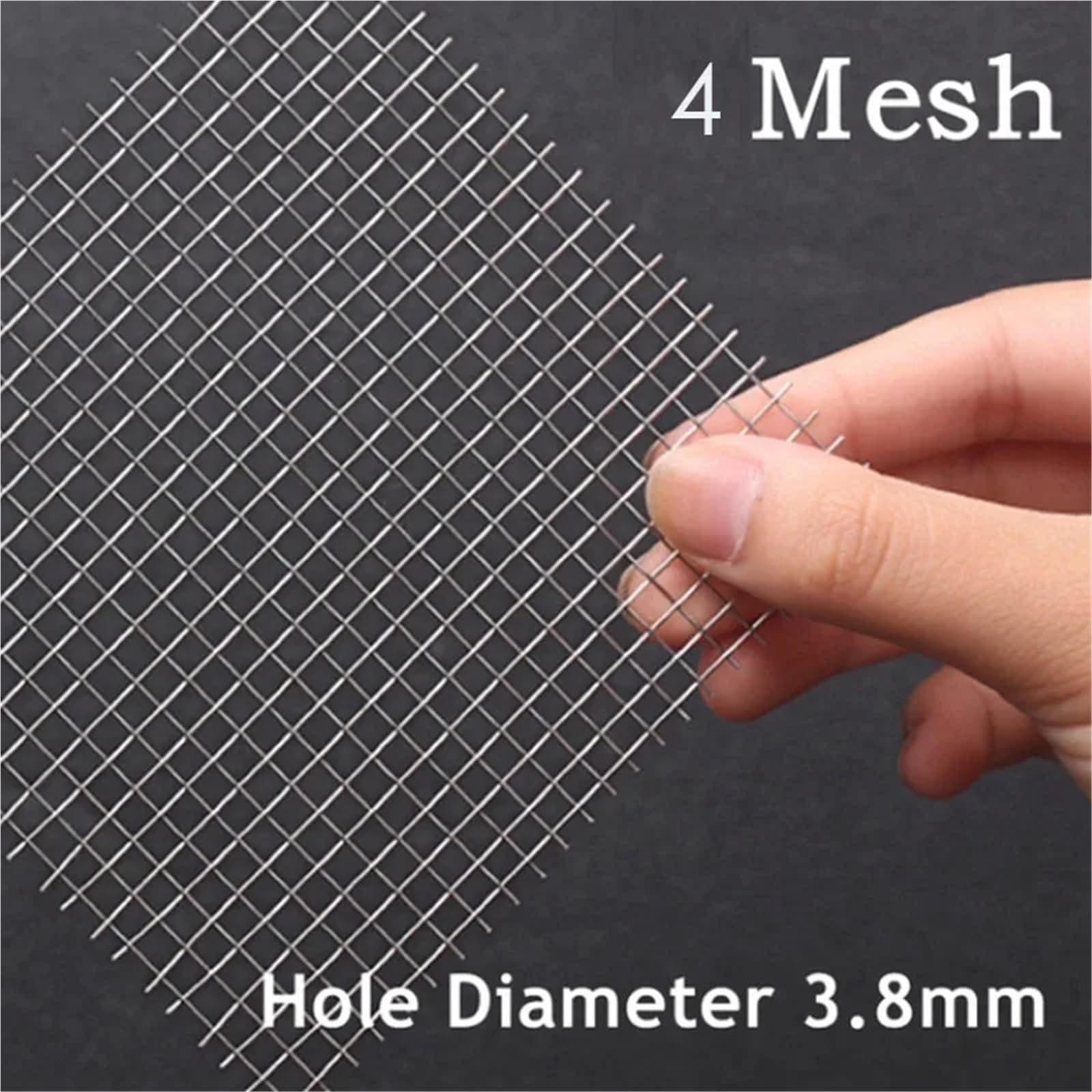 Tamiz para harina, Tamiz de harina 1 pieza 411-500 malla 304 filtro acero inoxidable metálica frontal reparación fijación filtración tejida(4mesh 15x15cm 3pcs)