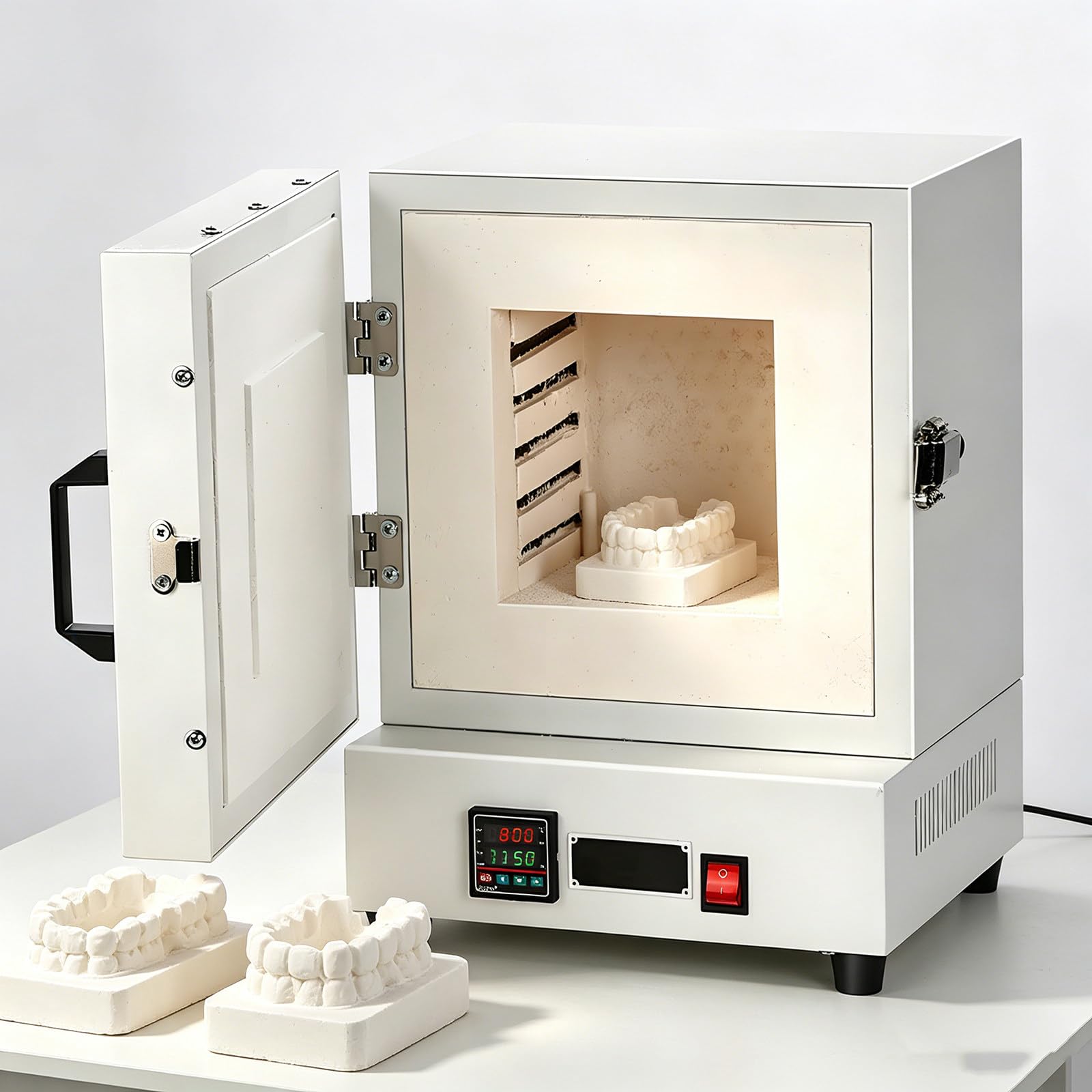Horno de alta temperatura a 1150 ℃ con pantalla inteligente y calor uniforme para joyería