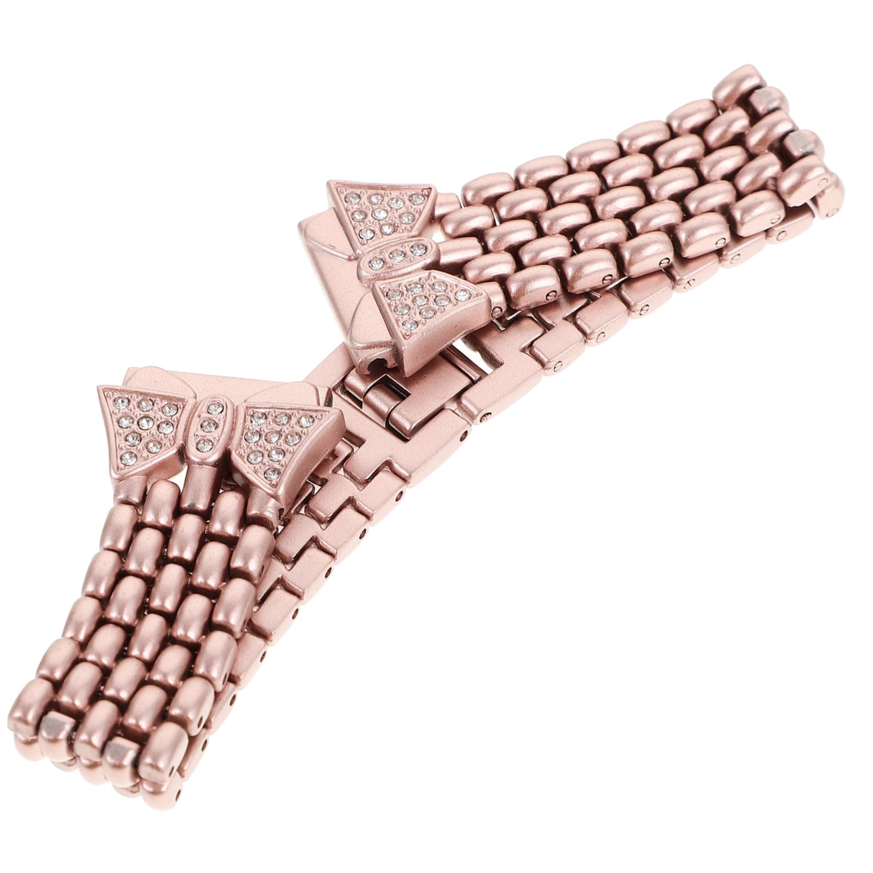 UPKOCH Reemplazo De Correa De Reloj Inteligente Diamantes De Imitación Pulsera Inteligente Reemplazar Correa De Reloj De Acero Inoxidable Correa De Reloj De Metal Pulsera Para Reloj Caja