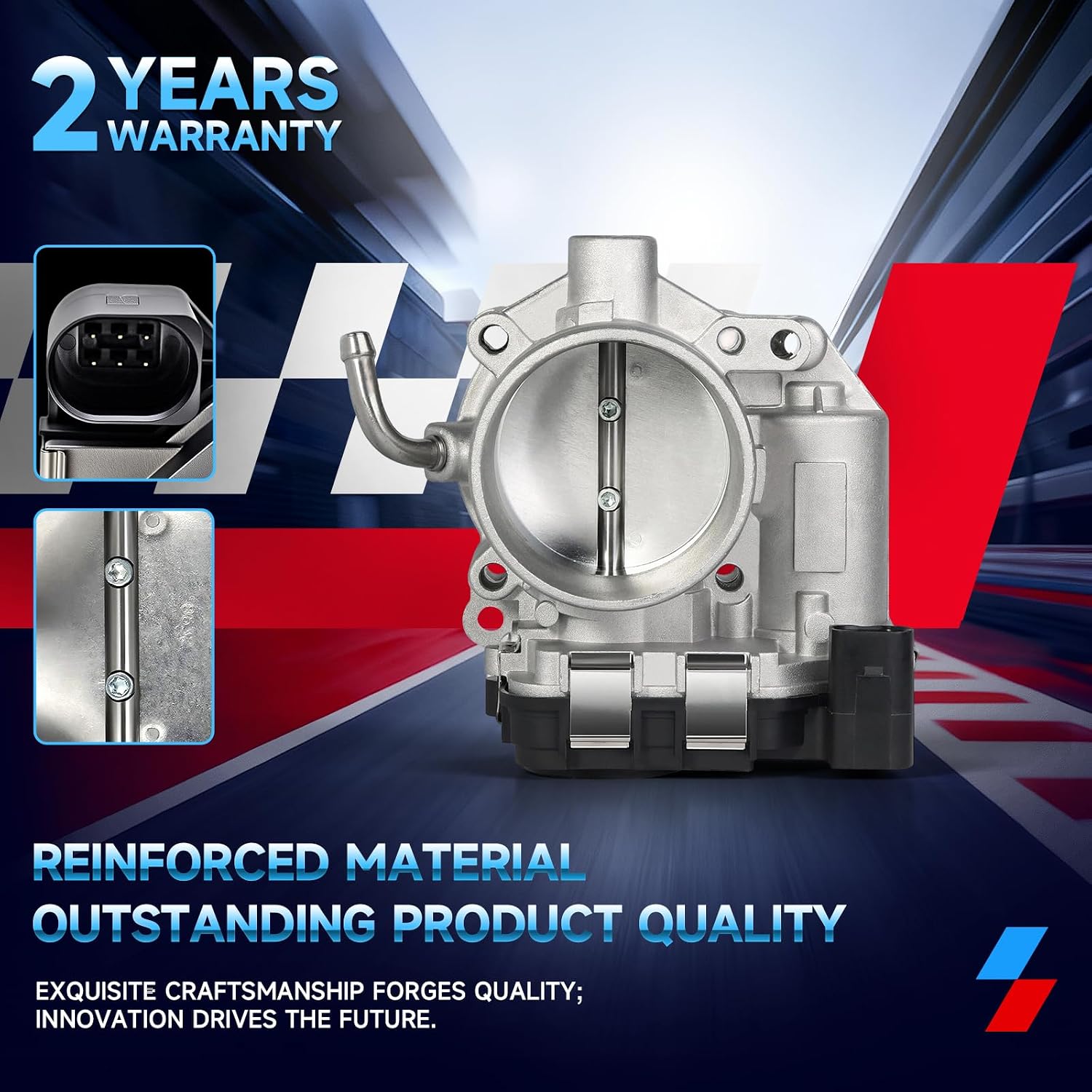 07K133062A Electronic Throttle Body Compatible for Jetta VW Volkswagen Beetle Golf Passat Rabbit [L5 2.5L] Compatible for 2007-2014 Volkswagen Beetle Jetta, 2010-2014 Golf, 2012-2014 Passat