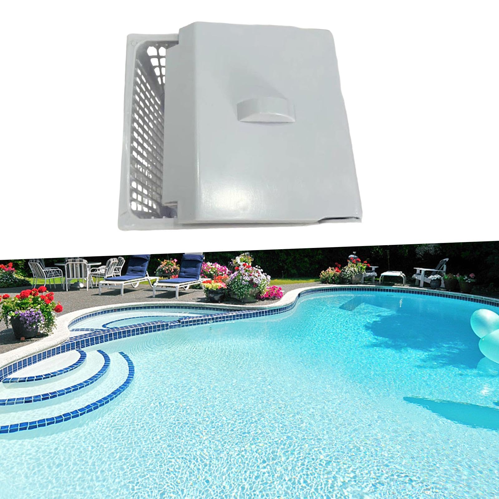 Cesta para Skimmer de Piscina, Herramienta Práctica Y Reutilizable para La Limpieza de Piscinas para Adultos, Cesta para Limpiar Hojas de Piscinas.