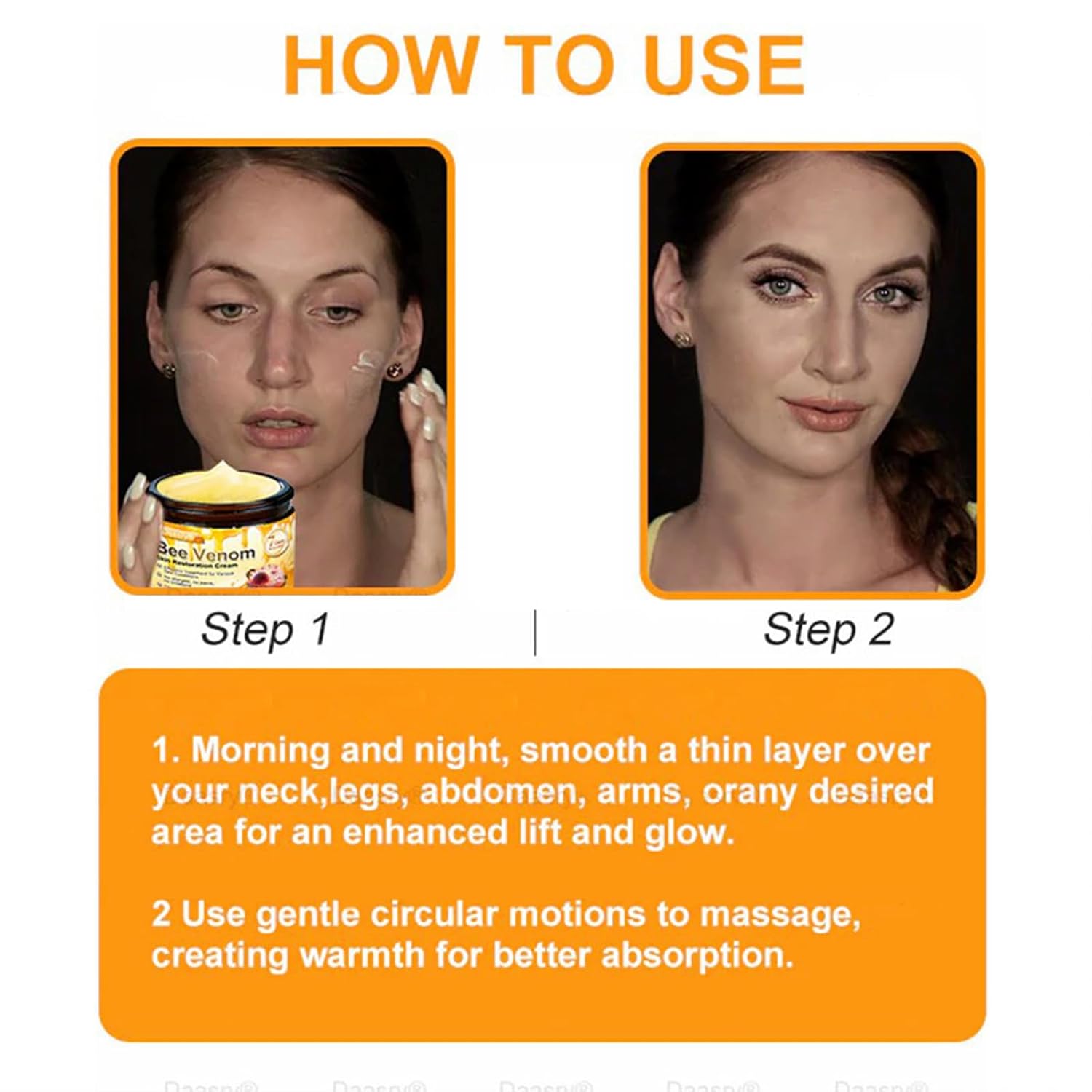 Bee Venom Skin Restoration Cream,Bee Venom Comprehensive Cream,Reduces skin blemishes, deeply cleanses and moisturizes the skin (3PCS)