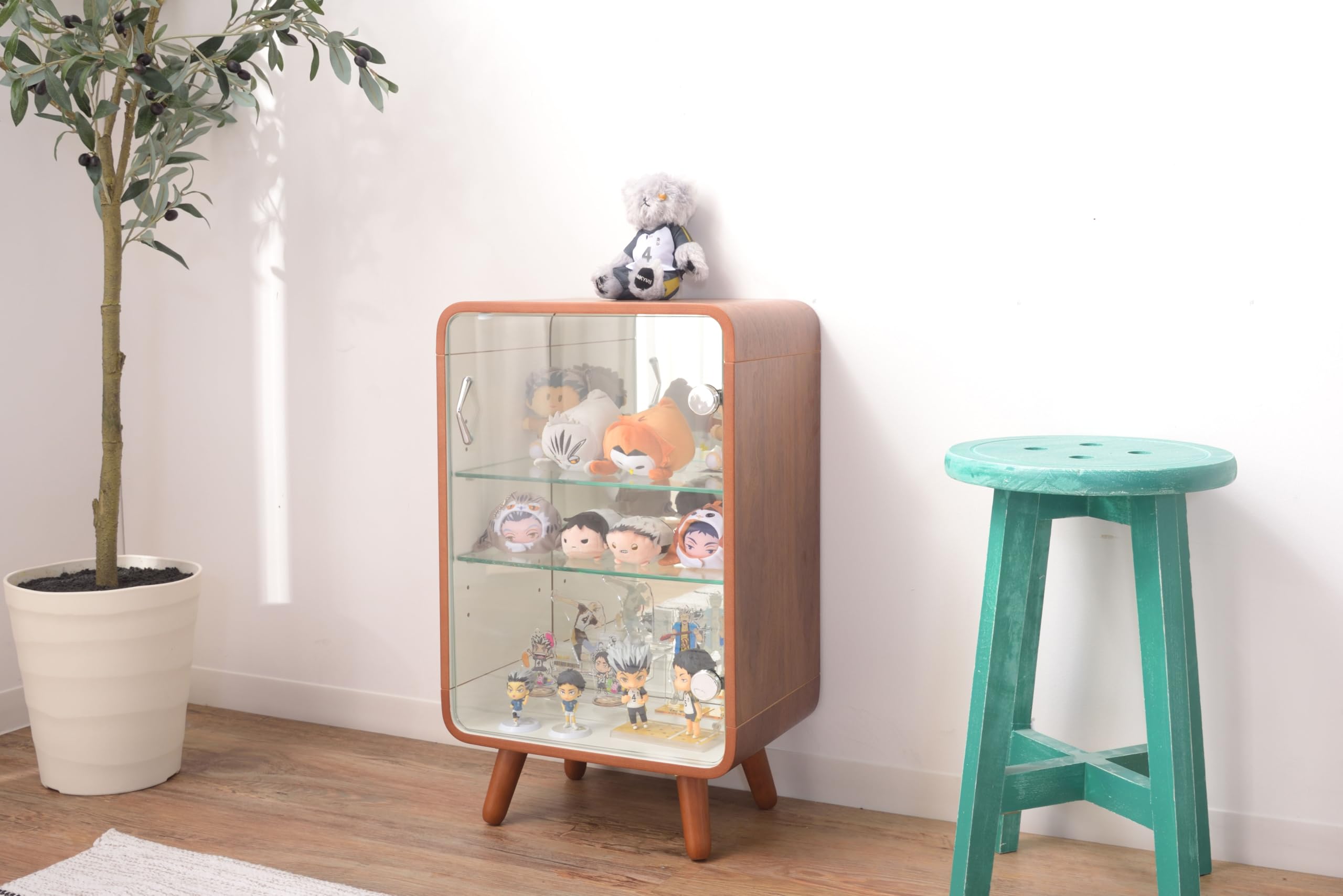 Amazon｜AZUMAYA コレクションシェルフ Sサイズ ブラウン色 PT-611BR  