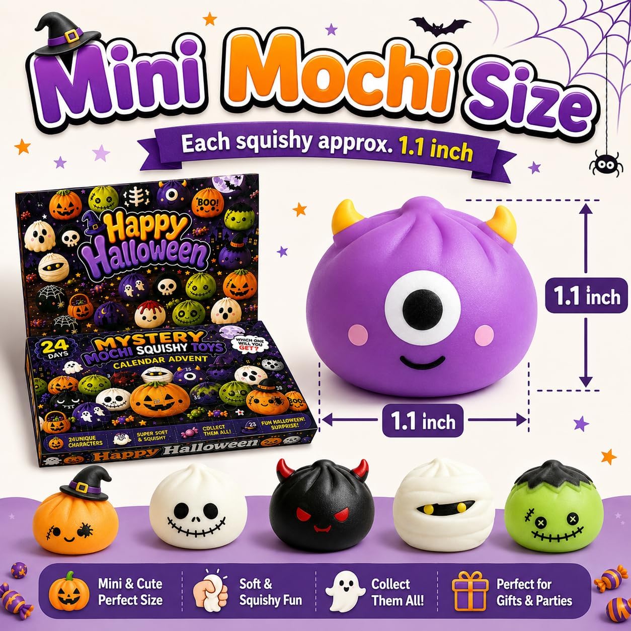 Halloween Advent Calendar 2026 with Squishy Toys 24 Days image 5