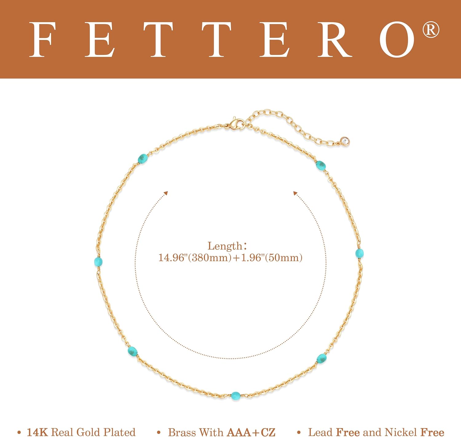 Fettero Dainty Beads Choker Neckces for Women - 14K Gold Plated Beaded Necklace Summer Beach Choker Boho Gold Necklace for Women Jewelry - Image 5