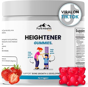 PURE HEALTH MAX Heightener Gummies + Heightener Sleep Growth Gummies