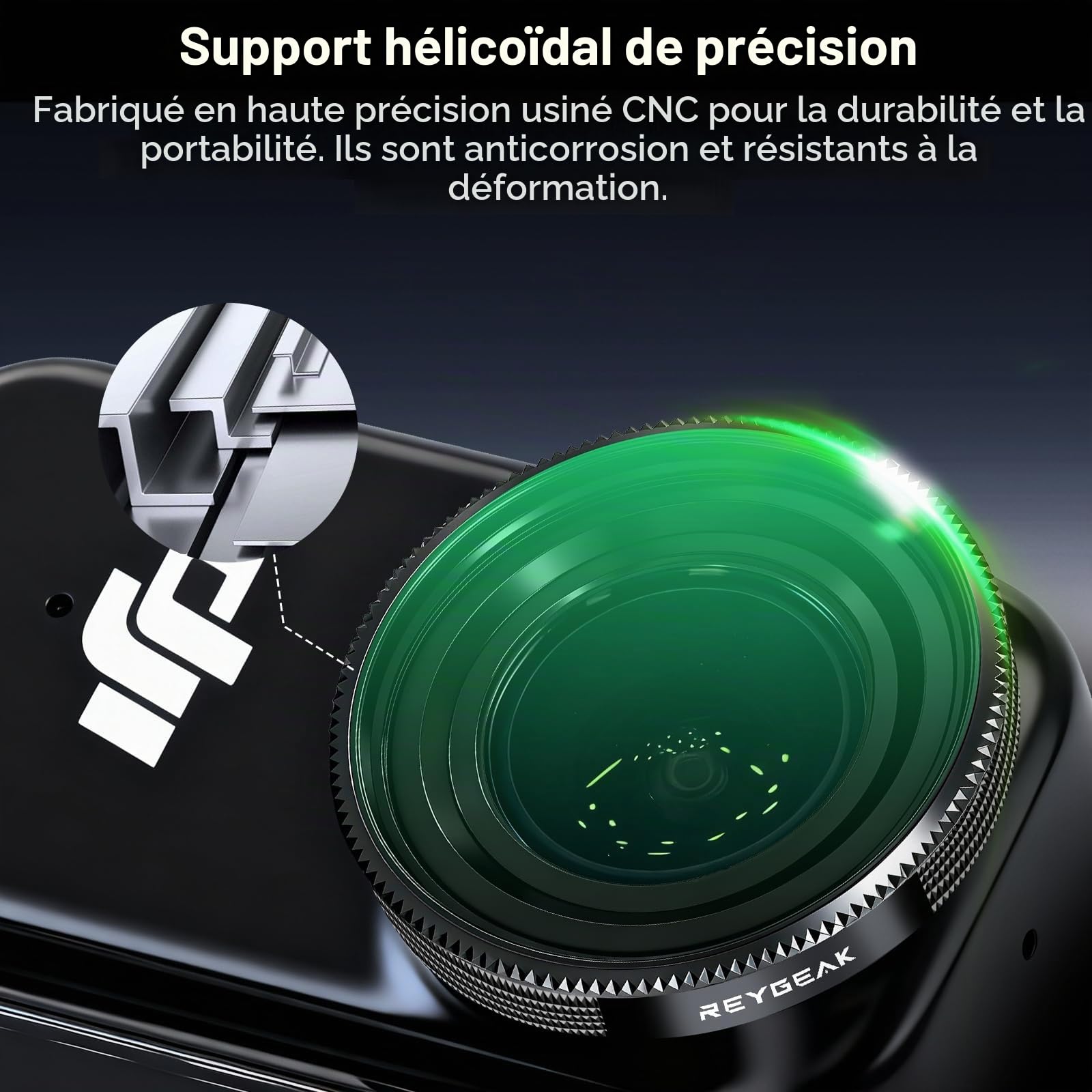 REYGEAK Lot de filtres ND pour DJI Osmo Nano, CPL/ND8/16/32 pour OSMO Nano, Cadre en Aluminium, Verre Optique HD Multi-Couches (CPL/ND8/16/32)