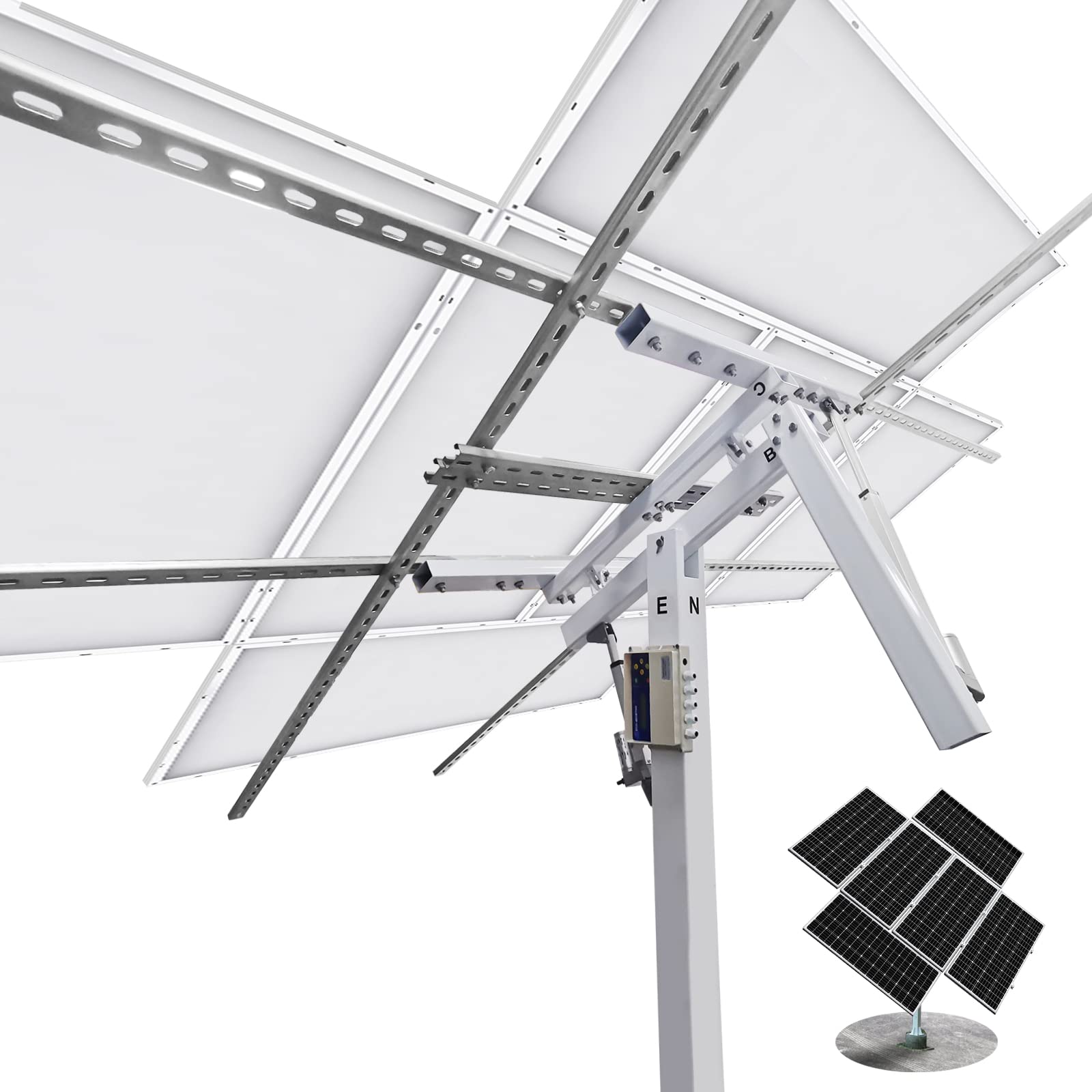 ECO-WORTHY Solar Panel Tracking System Dual Axis with Tracker Controller, Solar Tracker Linear Actua