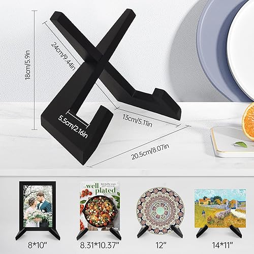 Miniatura 3 de Soporte de libro de cocina para encimera de cocina, soporte de madera para libro de recetas para decoración de mostrador, soporte de exhibición