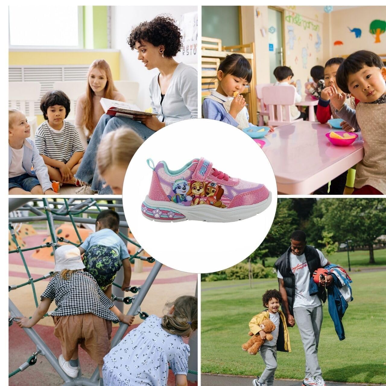 Leomil Paw Patrol Scarpe Bambina con Luci Sneakers | Scarpe da Ginnastica Bambina, Leggere e confortevoli, Perfette per la scuola e il tempo libero, Nickelodeon