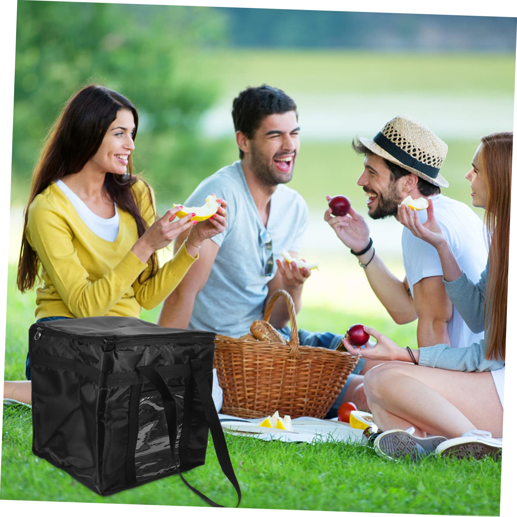 de Thermique pour Aliments Chauds et Froids Glacière Portable pour Pique Plats à Emporter et de Pizza