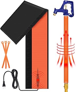 38.5" x 7" Water Pipe Heat Blanket with Thermostat, Self Regulating Faucet Heating Blanket,