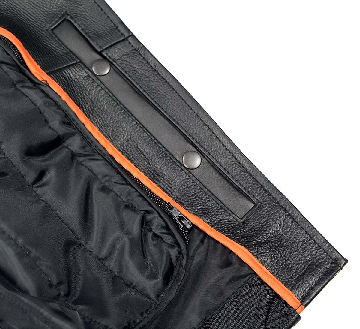 Milwaukee Womens Full Length Motorcycle Jacket with Side Lace — view 10