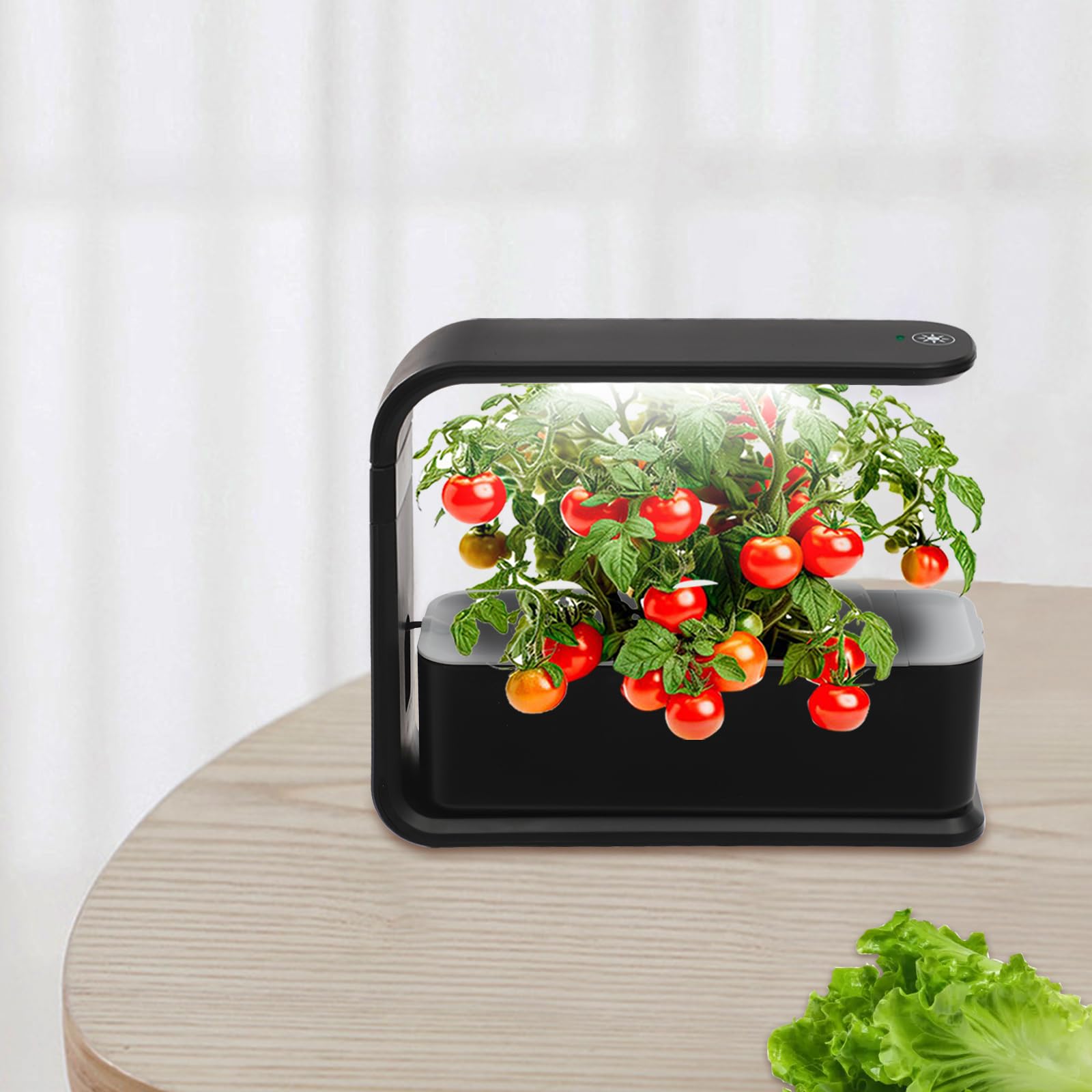 Hanmorfarbi Hydroponisches Anzuchtsystem für Den Innenbereich mit Soilless Kultur und Vollspektrum Led Wachstumslampen (