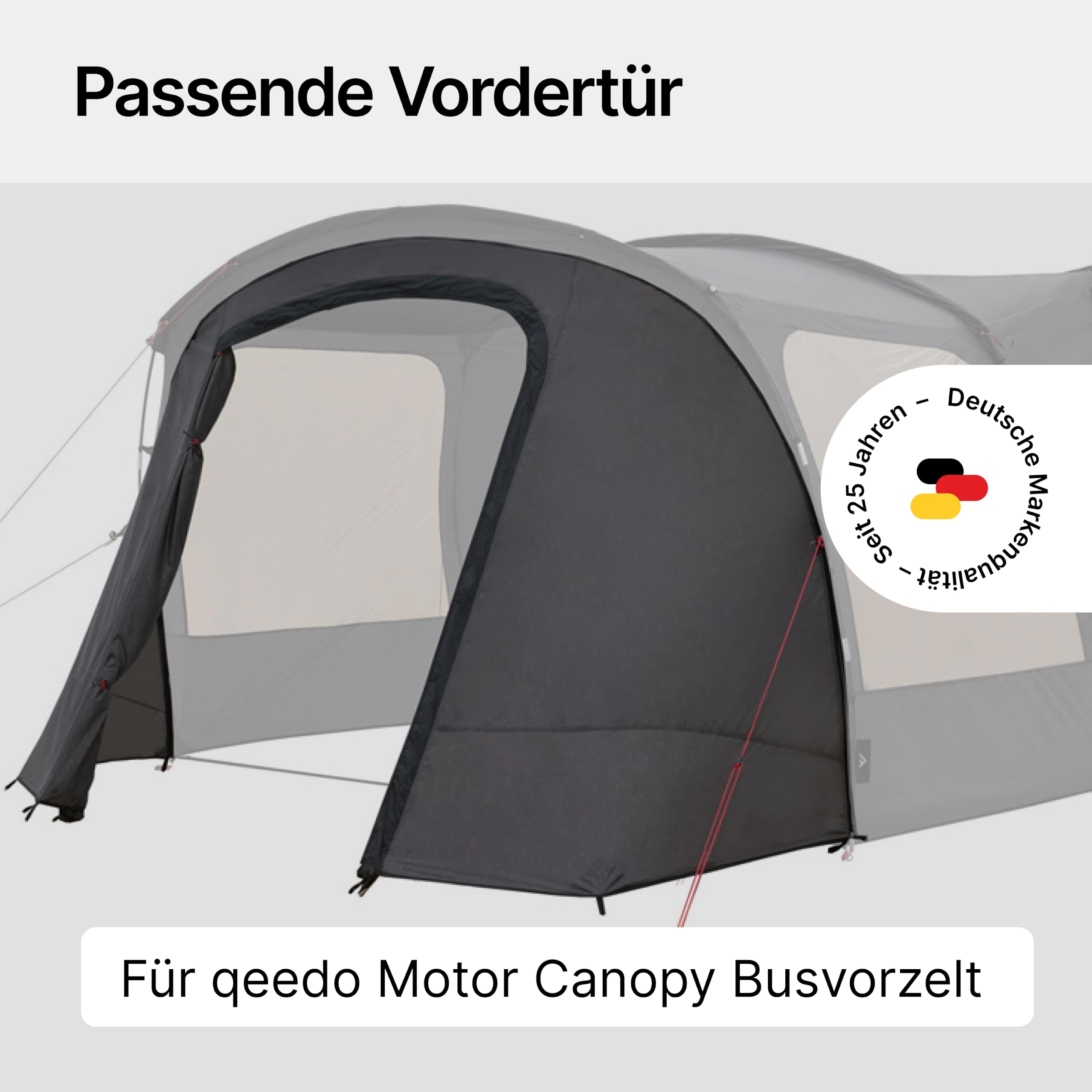 qeedo Motor Canopy Door, passende Vordertür für qeedo Motor Canopy Bus Vorzelt