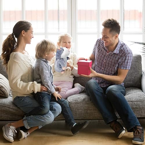 Miniatura 8 de Paquete de 2 juguetes interactivos de peluche de ratón de hámster parlante, repite lo que dices, mimetismo para mascotas para aprendizaje temprano