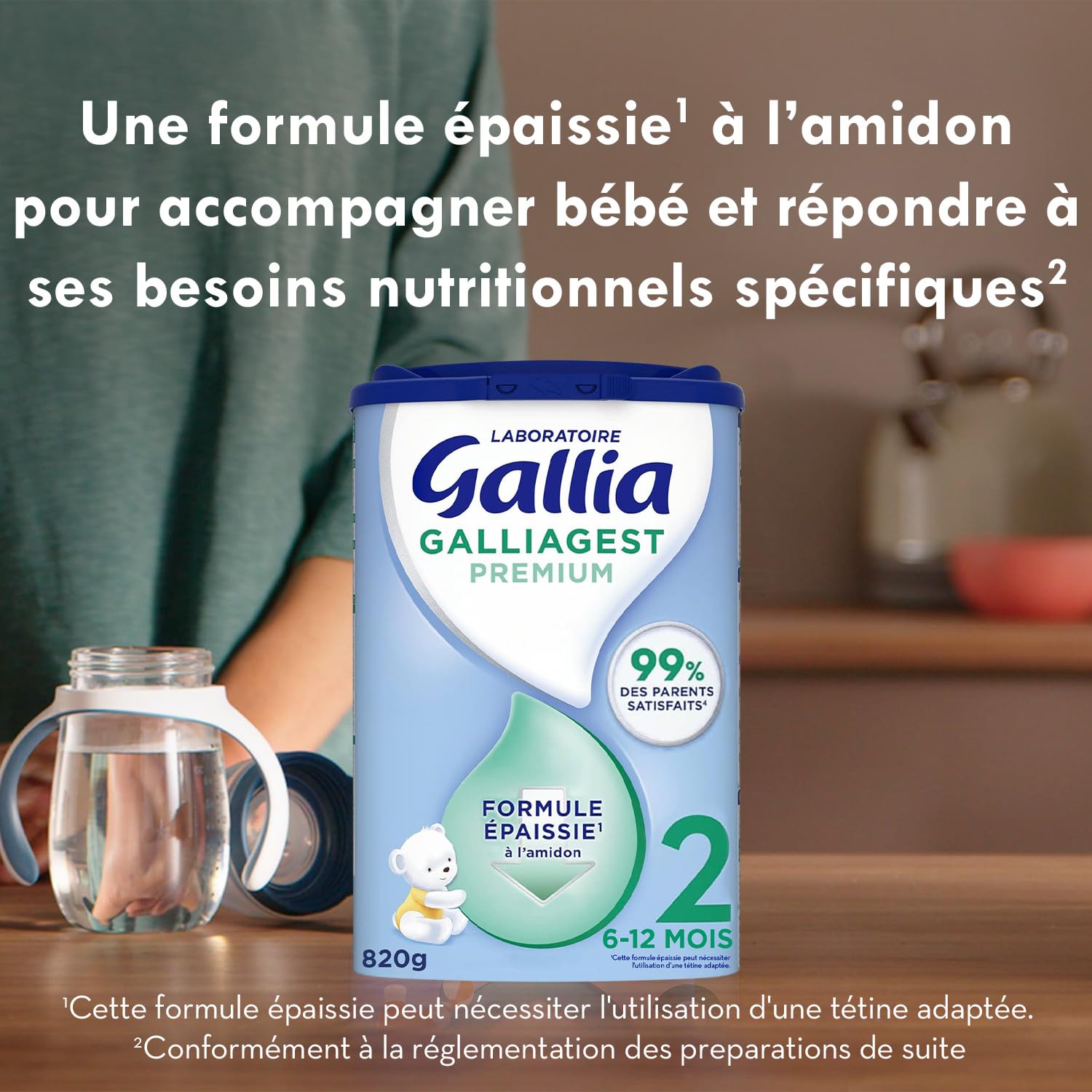 Laboratoire Gallia Galliagest Premium 2, 6-12 Mois, 820 g
