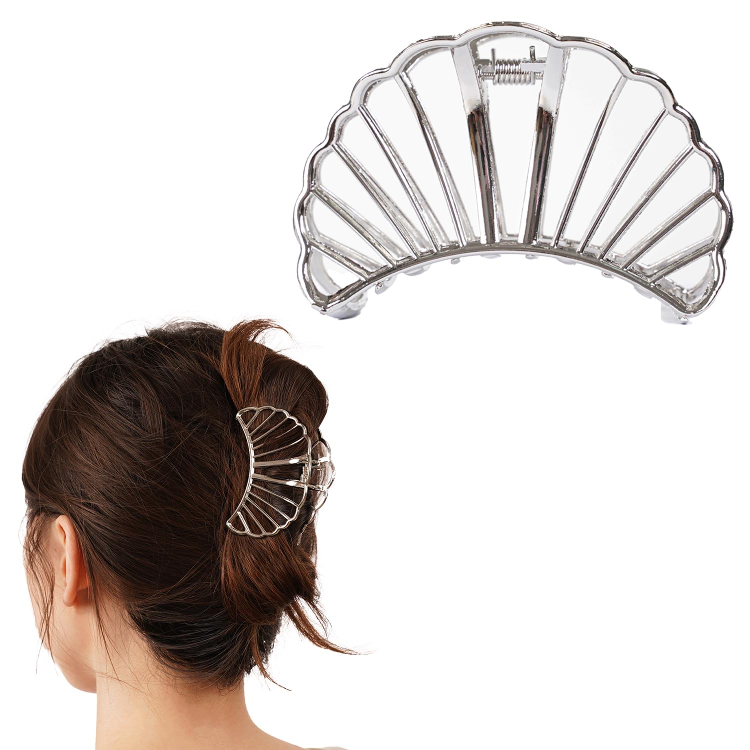 MinoCino Silver Hair Clips - Image 2