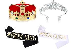Saintrygo Prom King and Prom Queen 2024 Grad Crown and Tiara