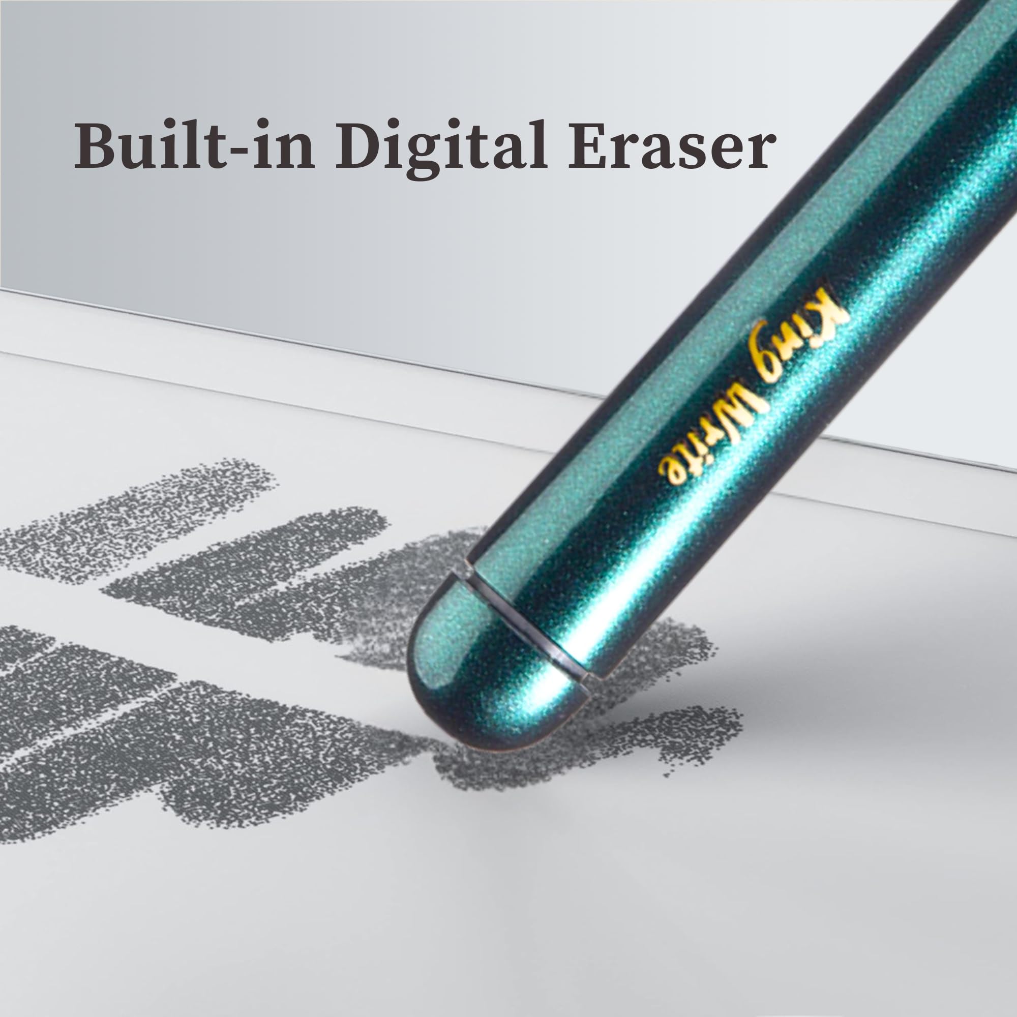 MR05 EMR Stylus Pen für Kindle Scribe & Remarkable 2, Grün | Batteriefreier EMR Stylus mit digitalem Radiergummi, 4096 Druckstufen, Handflächenabweisung und 10 Ersatzspitzen.